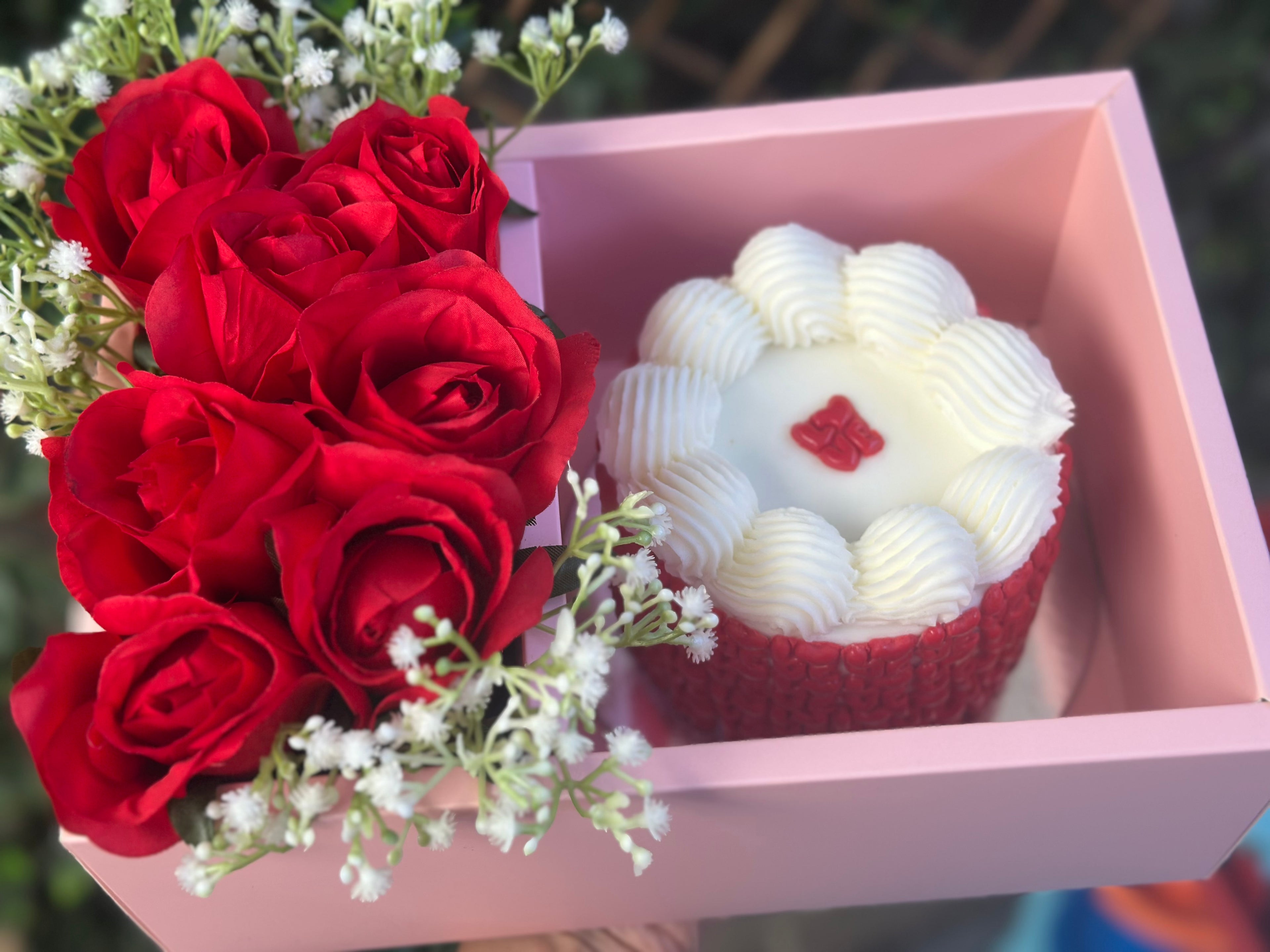Love cake & Roses