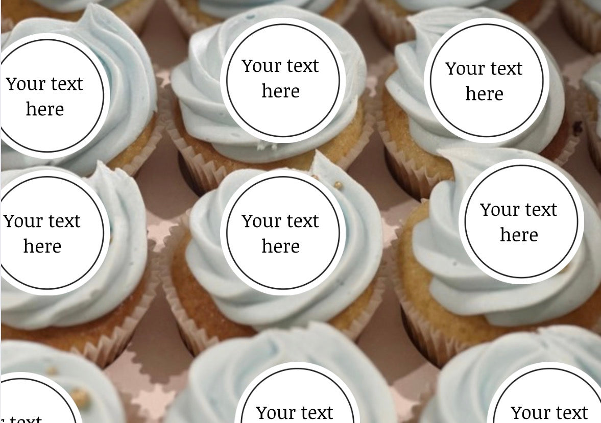 Custom cupcakes with image
